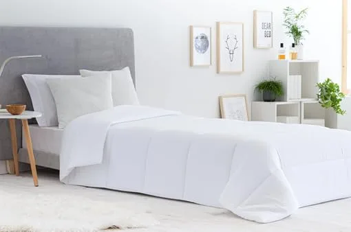 Todocama ▫️ Edredão, Edredão 3001 com fibra antiácaros, outono-inverno, 300 g/m², cor branca (todas as medidas disponíveis). (Cama 105/120-180 x 220 cm) 5