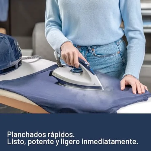 Imetec ▫️ Rapidvapor Plus - Ferro de engomar a vapor, pronto a usar em 1 minuto, depósito de 1,2 L, sola com revestimento Fluid Ceramic, jato de vapor de 300 g, pressão de bombeamento de 5,5 bar 2