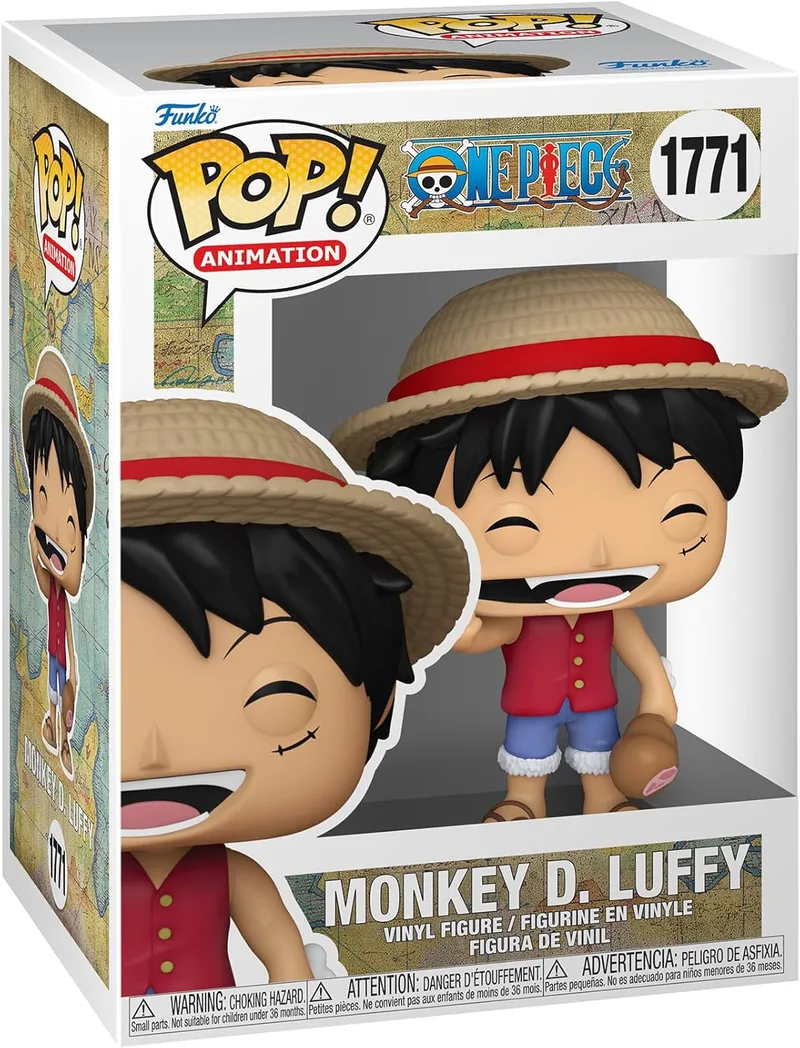 Funko ▫️ Pop! Animação: One Piece - Luffy - Figura de Vinil Colecionável - Ideia para Prenda - Mercadoria Oficial - Brinquedos para Crianças e Adultos - Figura de Modelo Colecionável e de Exposição