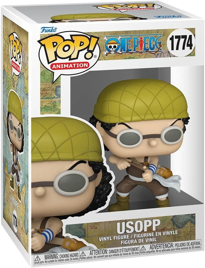 Funko ▫️ Pop! Animation: OP - (Refresh) - Usopp - One Piece - Figura de Vinil Colecionável - Ideia para Prenda - Mercadoria Oficial - Brinquedos para Crianças e Adultos - Fãs de Anime