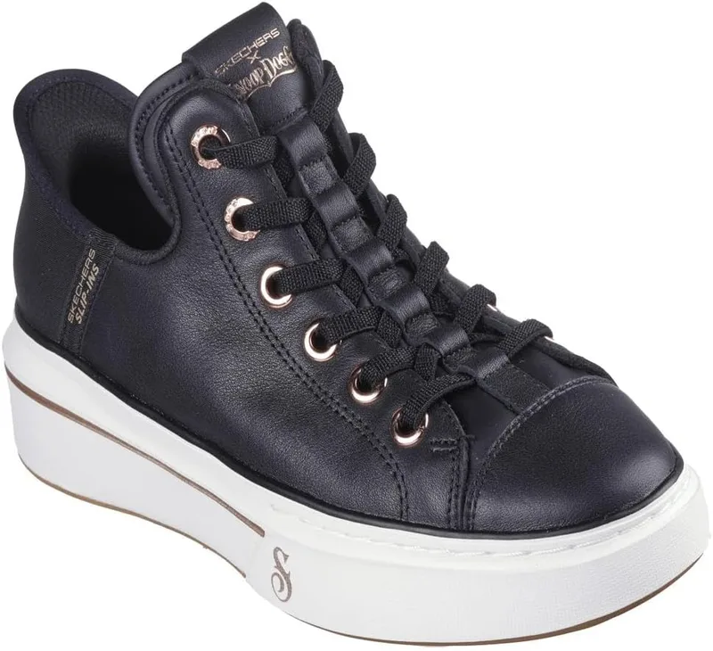 Skechers ▫️ Snoop Dogg:Snoop One-OG Leather Hands Free Slip-ins Ténis para mulher