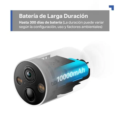 Tapo ▫️ C425 (conjunto de 4) – Câmara de vigilância Wi-Fi para exterior, 2K QHD, 300 dias de autonomia da bateria 6