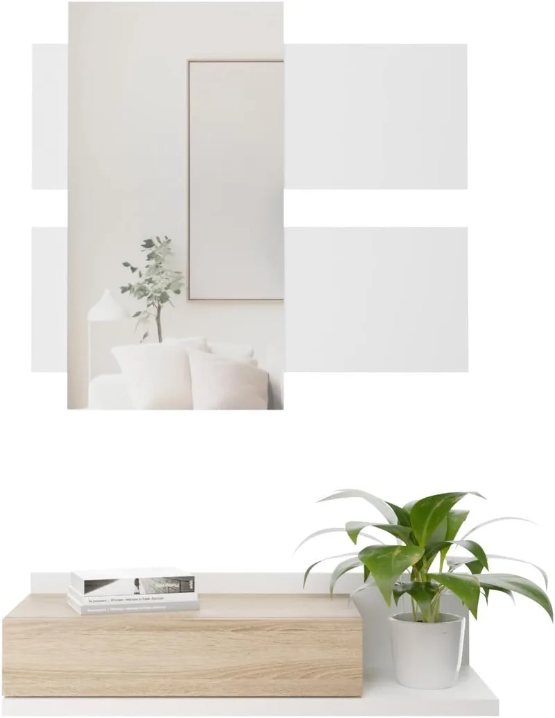 amuéblate online ▫️ Entrada com gaveta e espelho, Móvel de entrada, Modelo Cool, Acabamento em branco-carvalho, Medidas: 75 cm (largura) x 116 cm (altura) x 29 cm (profundidade)
