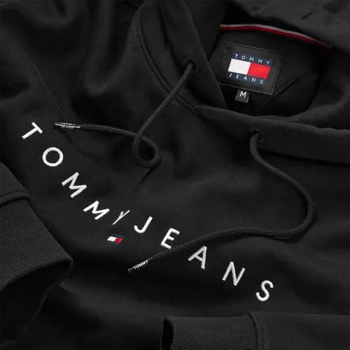 Tommy Jeans ▫️ Camisola com capuz para homem com logótipo linear 3