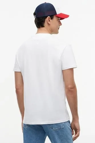 Tommy Jeans ▫️ Camiseta de manga curta para homem com logótipo linear, em algodão 5