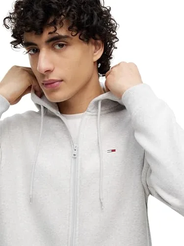 Tommy Jeans ▫️ Camisola com capuz e fecho de correr para homem «Flag Zip Thru» 3