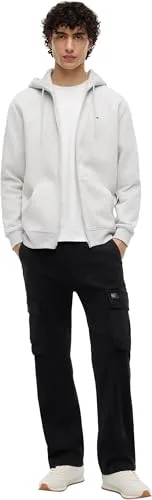 Tommy Jeans ▫️ Camisola com capuz e fecho de correr para homem «Flag Zip Thru» 5