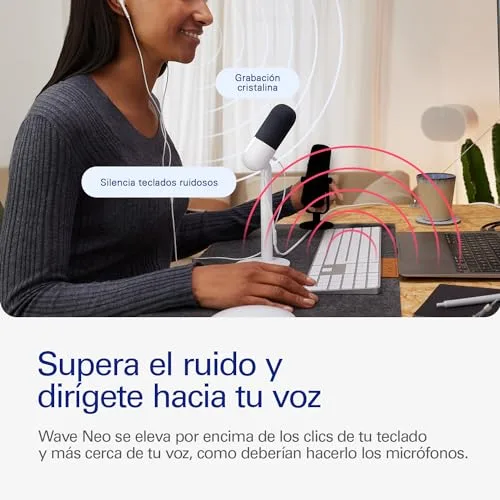 Elgato ▫️ Wave Neo, microfone condensador USB 3