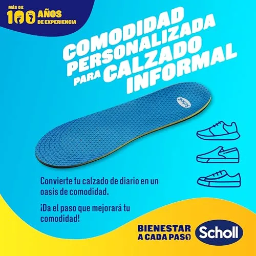 Dr. Scholl's ▫️ Scholl GelActiv para uso diário – Palmilhas de gel com espuma viscoelástica para homem – Antifatiga, amortecimento avançado, espuma viscoelástica e GelWave, compatíveis com todo o tipo de botas ou sapatilhas, tamanhos 40-46,5 4
