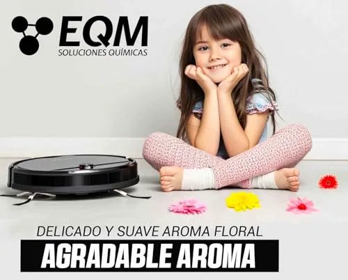 EQM SOLUCIONES QUIMICAS ▫️ EQM-ECO-217 - Produto de limpeza para pisos para robôs de limpeza de pisos, 1 L - Aroma floral 5
