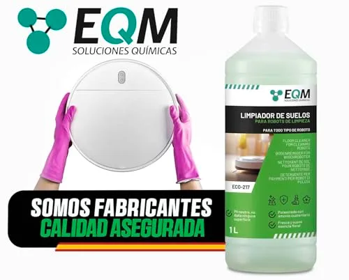 EQM SOLUCIONES QUIMICAS ▫️ EQM-ECO-217 - Produto de limpeza para pisos para robôs de limpeza de pisos, 1 L - Aroma floral 6