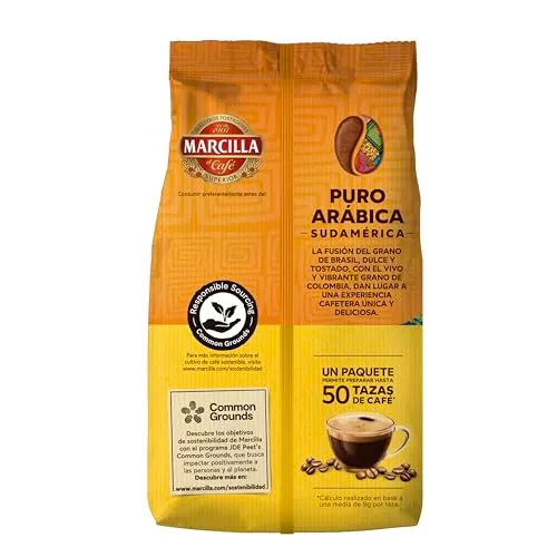 Marcilla ▫️ Puro Arábica Café em Grão da América do Sul 100% Arábica | 400 g 3