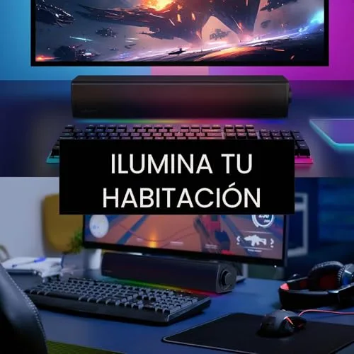 CREATIVE ▫️ Sound Blaster GS3 (Nero) Barra de som compacta para jogos com RGB e tecnologia SuperWide, alimentação via USB, Bluetooth 5.4 3