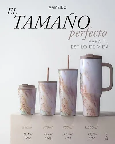 MAMEIDO ▫️ Garrafa térmica para café com palhinha 700 ml (Bege Marfim) 6