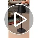 Briloner ▫️ Candeeiro de secretária LED sem fios com comando tátil, luz RGB+W colorida, altura ajustável, candeeiro de mesa de cabeceira, candeeiro de campismo, para exterior, 36 x 10,5 cm, antracite 7