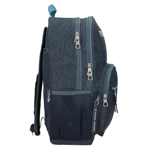 Pepe Jeans ▫️ Edmon, mochila casual, mochila para passeios, fabricada em poliéster, alças largas, ergonómicas e almofadadas, vários bolsos e compartimentos, cor-de-rosa. Da Joumma Bags. 2