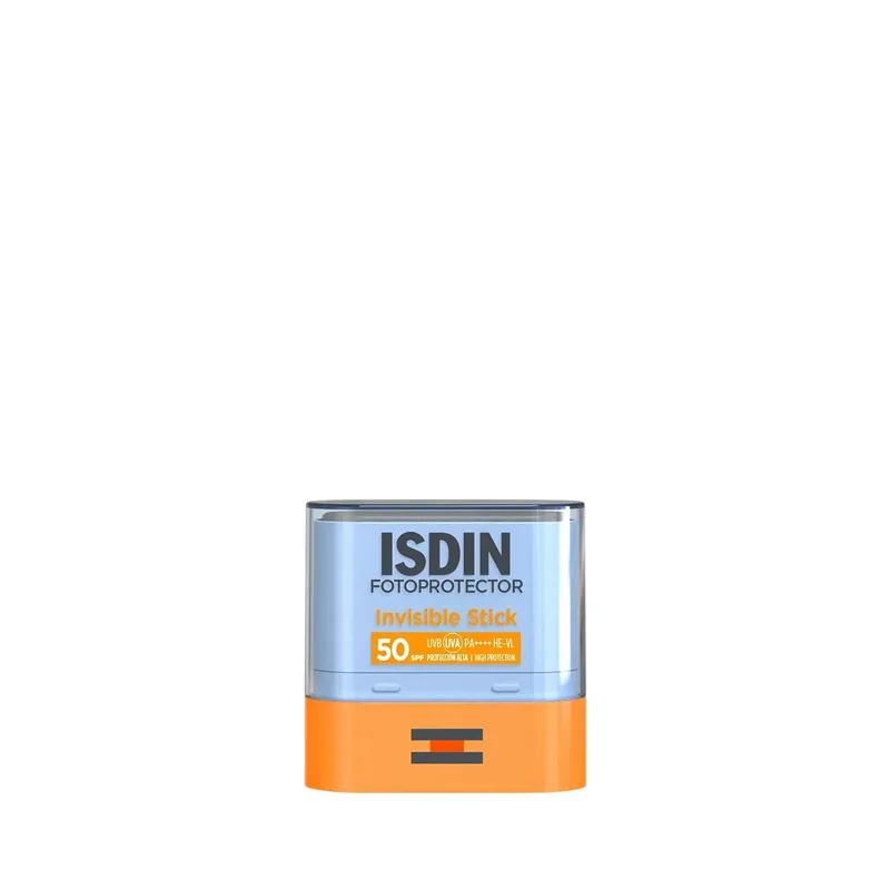 ISDIN ▫️ Fotoprotector Invisible Stick FPS 50 Protetor solar invisível em stick, resistente à água e ao suor, não pegajoso, protege zonas específicas, ideal para reaplicação - 10 g