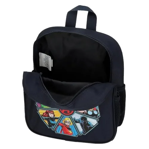 Marvel ▫️ Joumma Os Vingadores Avengers To the power Mochila para creche Preta 23x25x10 cm Poliéster 5,25 L 4