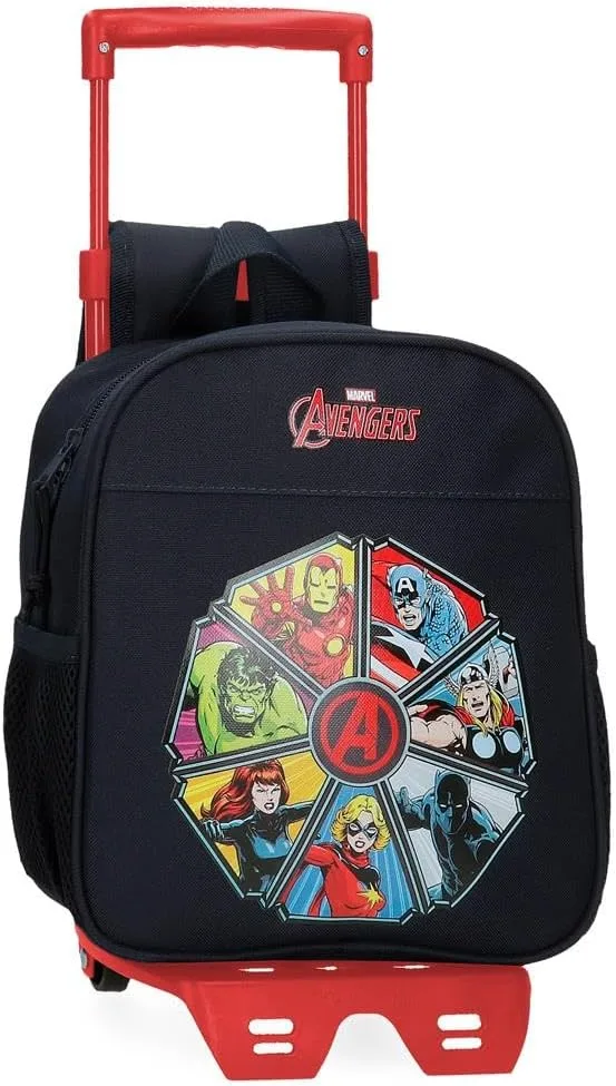 Marvel ▫️ Joumma Os Vingadores Avengers To the power Mochila para creche Preta 23x25x10 cm Poliéster 5,25 L