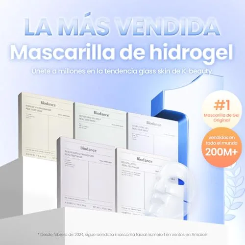 Biodance ▫️ Hydro Cera-nol Real Deep Mask, Máscara facial noturna de hidrogel, hidratante e calmante, reduz a vermelhidão e reforça a barreira cutânea, K-Beauty | 4 unidades 2