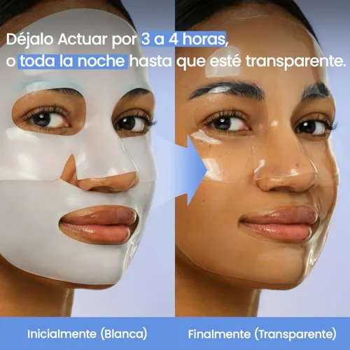 Biodance ▫️ Hydro Cera-nol Real Deep Mask, Máscara facial noturna de hidrogel, hidratante e calmante, reduz a vermelhidão e reforça a barreira cutânea, K-Beauty | 4 unidades 5