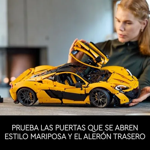 LEGO ▫️ Technic McLaren P1 Maquete de carro em escala para adultos - Presente para pais - Hipercarro de corrida - Kit de maquetes - Decoração para a casa e prateleira 42172 4