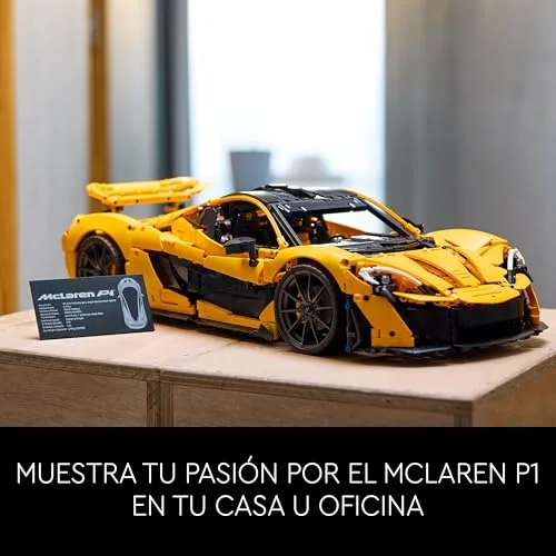 LEGO ▫️ Technic McLaren P1 Maquete de carro em escala para adultos - Presente para pais - Hipercarro de corrida - Kit de maquetes - Decoração para a casa e prateleira 42172 6