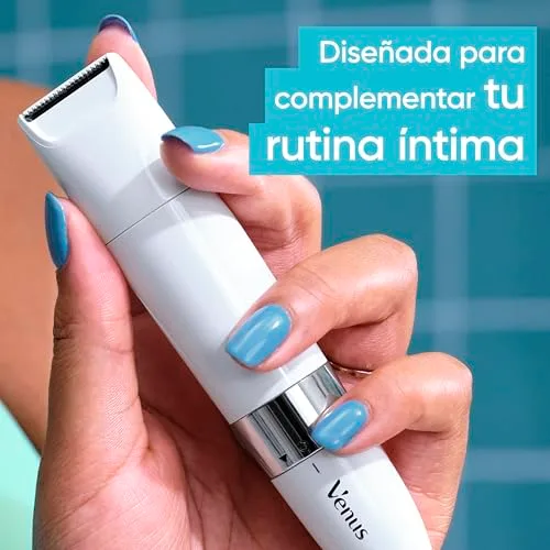Gillette Venus ▫️ Lâmina de barbear feminina para a zona íntima, depiladora para os pêlos e a pele da zona íntima com aletas protetoras para uma depilação suave; apara e depila os pêlos púbicos tanto a seco como molhados 4