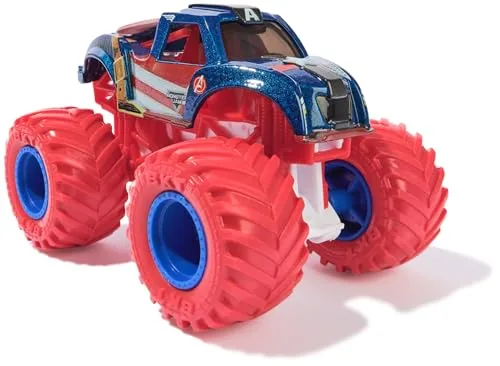 Monster Jam ▫️ Caminhão de brinquedo em escala 1:64, fundido sob pressão, Marvel I 3