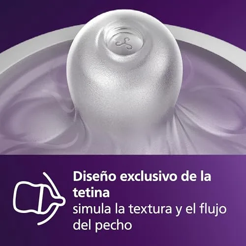 PHILIPS ▫️ Avent Natural Response - Conjunto de oferta para bebés: 2 biberões Natural Response de 260 ml com tetinas T3 (para bebés a partir de 1 mês) e 4 chupetas Ultra Air (modelo SCD837/13) 4