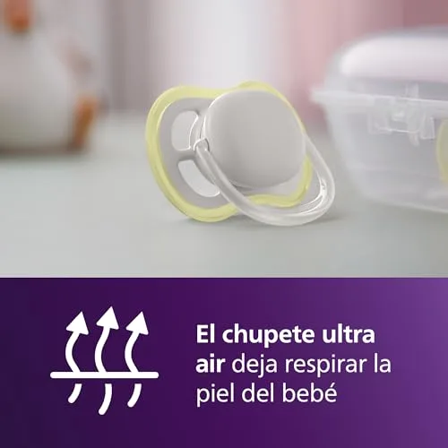 PHILIPS ▫️ Avent Natural Response - Conjunto de oferta para bebés: 2 biberões Natural Response de 260 ml com tetinas T3 (para bebés a partir de 1 mês) e 4 chupetas Ultra Air (modelo SCD837/13) 5