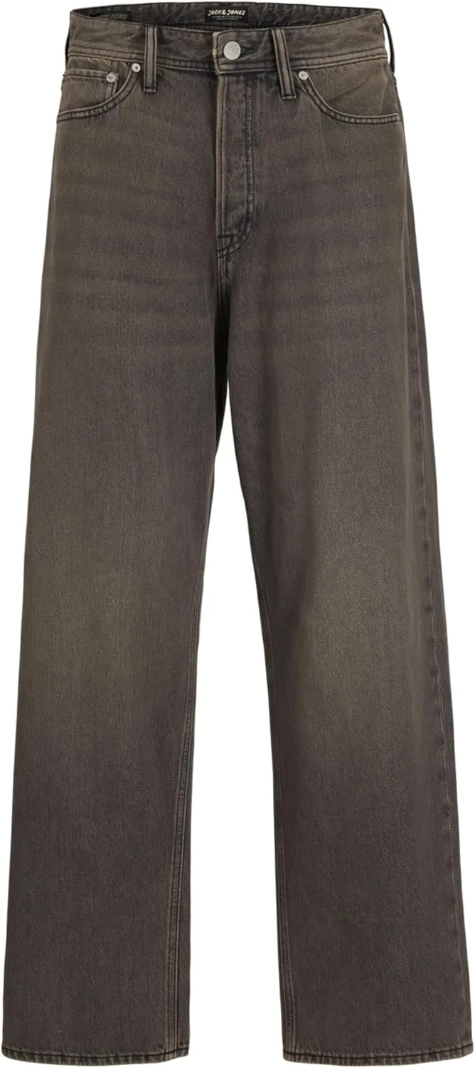 JACK & JONES ▫️ JJIRON Jjoriginal AKM 326 Noos Calças de Ganga para Homem, Preto, Larga