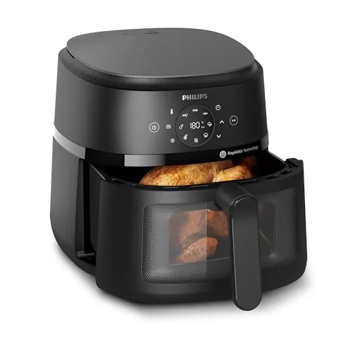 PHILIPS ▫️ 2000 Airfryer - Fritadeira de ar quente de 6,2 L, 13 opções, ecrã tátil, preta 2
