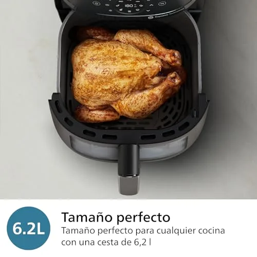 PHILIPS ▫️ 2000 Airfryer - Fritadeira de ar quente de 6,2 L, 13 opções, ecrã tátil, preta 3