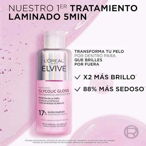 L'Oreal Paris ▫️ L'Oréal Paris Elvive Glycolic Gloss Tratamento de Laminagem, 200 ml 5