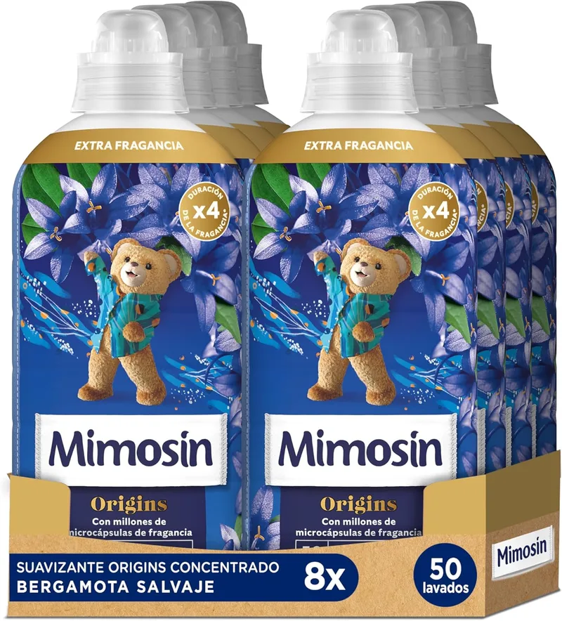 Mimosín ▫️ Concentrado de amaciador Mimosin Origins Wild Bergamot, 8 x 50 lavagens