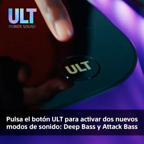 Sony ▫️ ULT TOWER 10, coluna Bluetooth para festas com ULT POWER SOUND e Deep Bass, altifalantes X-Balanced, iluminação LED 360°, funções para festas, microfone sem fios, portátil, rodas giratórias 4