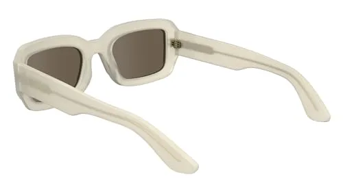 Calvin Klein ▫️ Óculos de sol unissexo para adultos CK24511S - Cor «Chalk» com lentes castanhas lisas 4