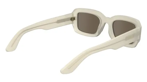 Calvin Klein ▫️ Óculos de sol unissexo para adultos CK24511S - Cor «Chalk» com lentes castanhas lisas 6