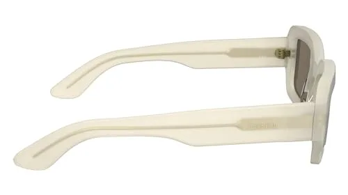 Calvin Klein ▫️ Óculos de sol unissexo para adultos CK24511S - Cor «Chalk» com lentes castanhas lisas 7