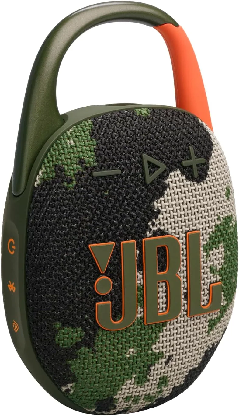 JBL ▫️ Clip 5, Altifalante Portátil Sem Fios com Bluetooth, Camuflagem