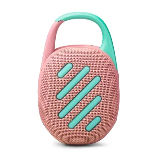 JBL ▫️ Clip 5, Altifalante portátil sem fios com Bluetooth, Rosa 2