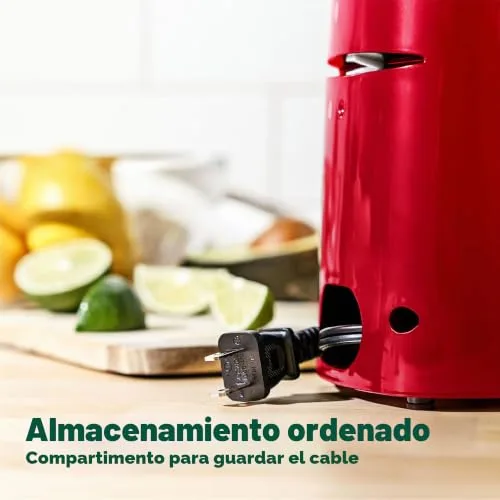 BELLA ▫️ Abridor de Latas Elétrico e Afiador de Facas, Abridor Multifuncional de Frascos e Garrafas com Alavanca de Corte Removível e Compartimento para Guardar o Cabo, Lâmina em Aço Inoxidável, Vermelho 3