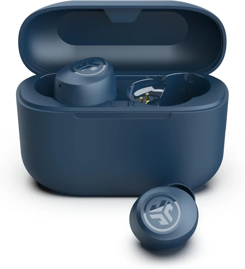 JLab ▫️ Auscultadores sem fios Bluetooth Go Air Pop+ - 35 h, azul-marinho