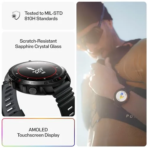 Polar ▫️ Grit X2 Pro – Relógio de GPS para atividades ao ar livre com vidro de safira 3