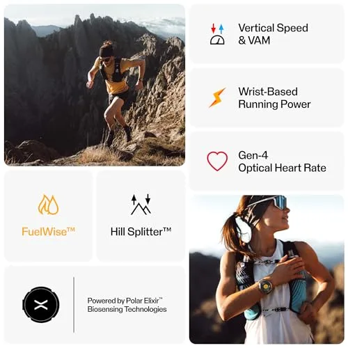 Polar ▫️ Grit X2 Pro – Relógio de GPS para atividades ao ar livre com vidro de safira 5