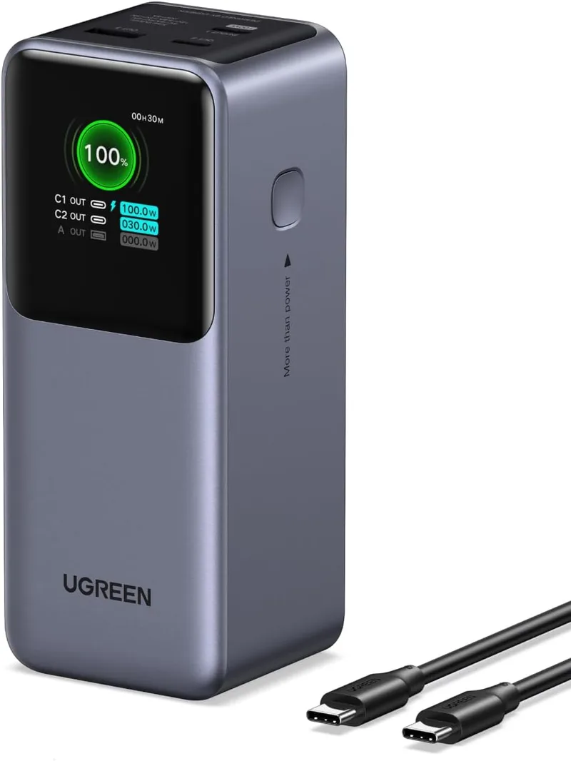 UGREEN ▫️ Nexode Pro 130 W Power Bank 20 000 mAh Bateria Externa USB-C PD 100 W