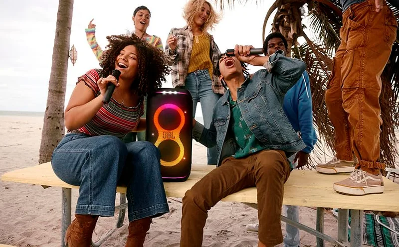 JBL ▫️ PartyBox JBLPBWIRELESSMIC - Conjunto de microfones sem fios digitais, dinâmicos e unidirecionais, distância efetiva até 30 m, cor preta 7