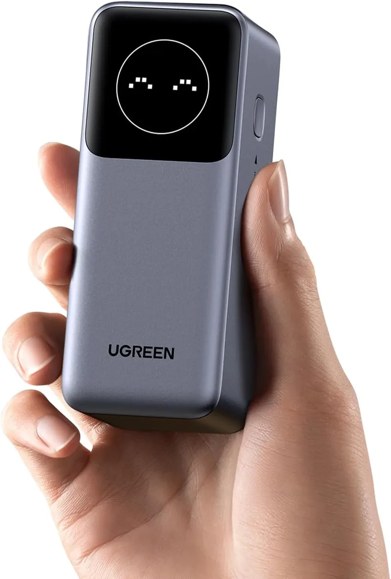 UGREEN ▫️ Nexode Pro 100W Power Bank 12000mAh USB C Bateria externa Carga rápida 2 portas PC LED Carregador para portátil Compatível com iPhone 17 16 15 15 14 13 Pro MAX Plus Galaxy S25 S24 S23 A56 MacBook iPad