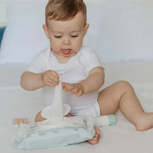 SUAVINEX ▫️ Embalagem de 60 toalhitas para bebé Aqua Care, húmidas com 99% de água 5